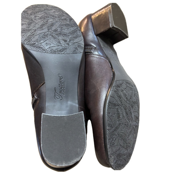 Trotters soft Leather women’s ankle boots, zippered, dark brown #M - Picture 7 of 7